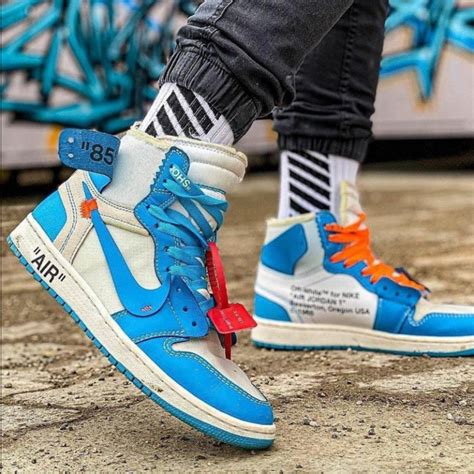 LJR – Off White Nike Air Jordan 1 UNC (High) – Rep 